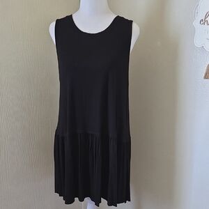 Zenana Premium Black Flowy Tunic